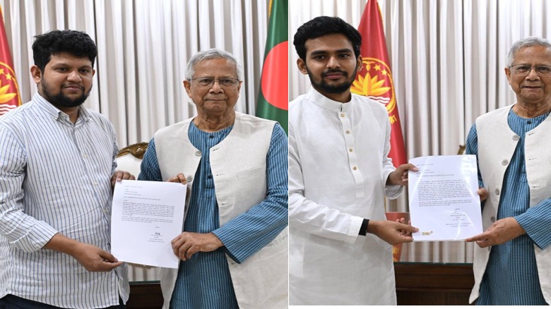পদত্যাগপত্র জমা দিয়েছেন উপদেষ্টা মাহফুজ-আসিফ