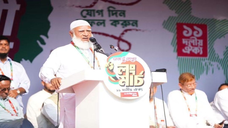 রংপুরের পথে ১১ দলের লংমার্চ শুরু