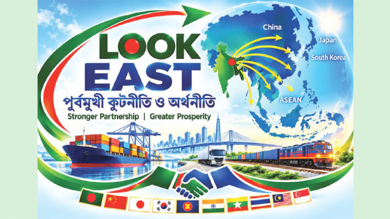 ২০৩৪ সালের মধ্যে এক ট্রিলিয়ন ডলারের অর্থনীতি গড়তে পূর্বমুখী 