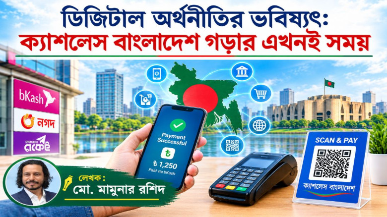 ডিজিটাল অর্থনীতির ভবিষ্যৎ: ক্যাশলেস বাংলাদেশ গড়ার এখনই সময়